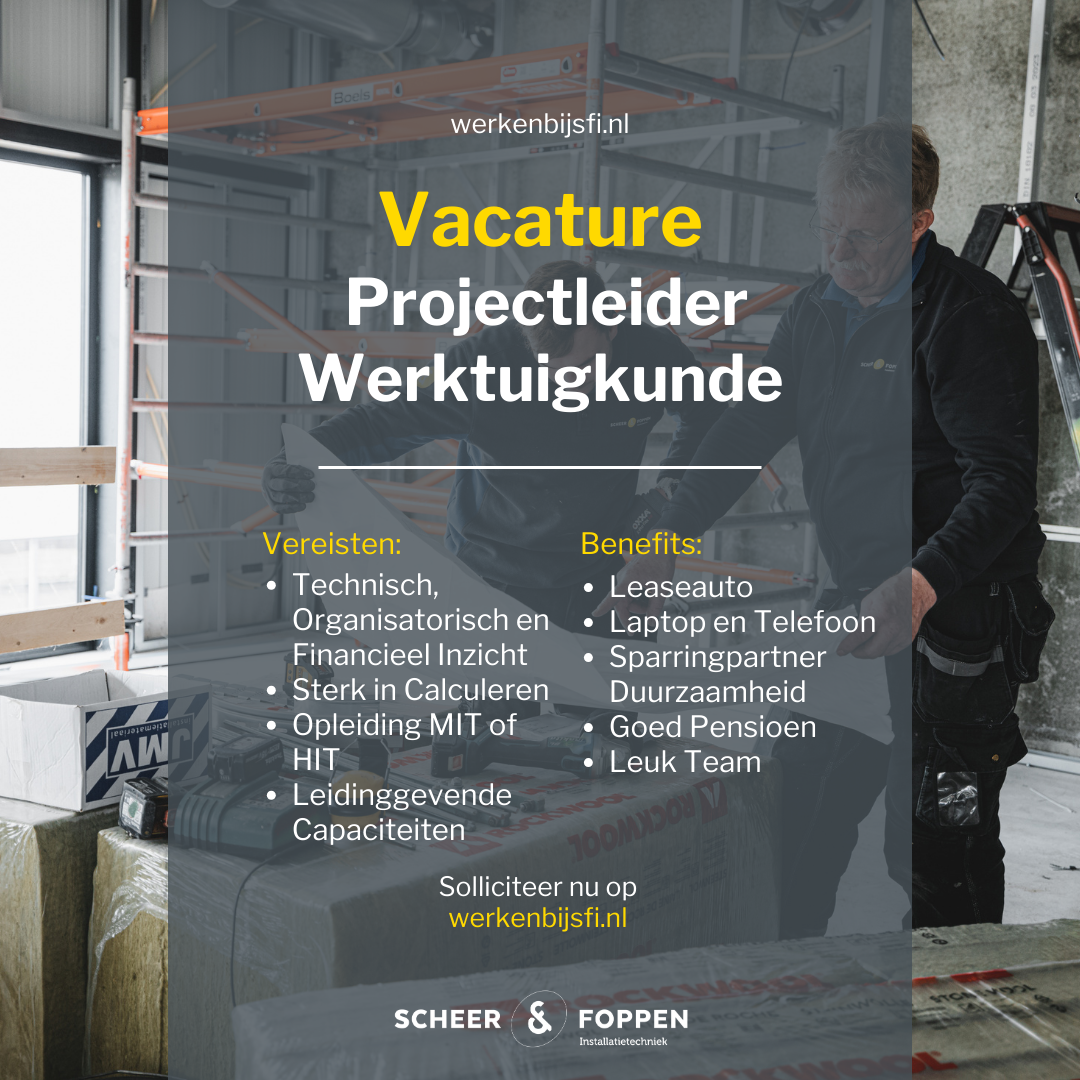 Vacature Projectleider Werktuigkunde