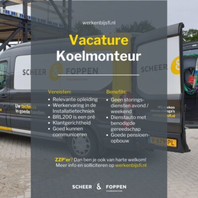 Vacature Koelmonteur