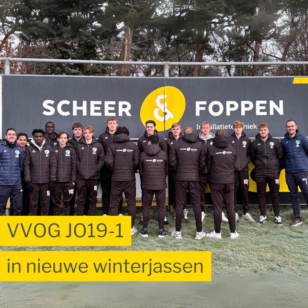 Afbeelding van voetbalteam in de jassen van Scheer en Foppen Installatietechniek